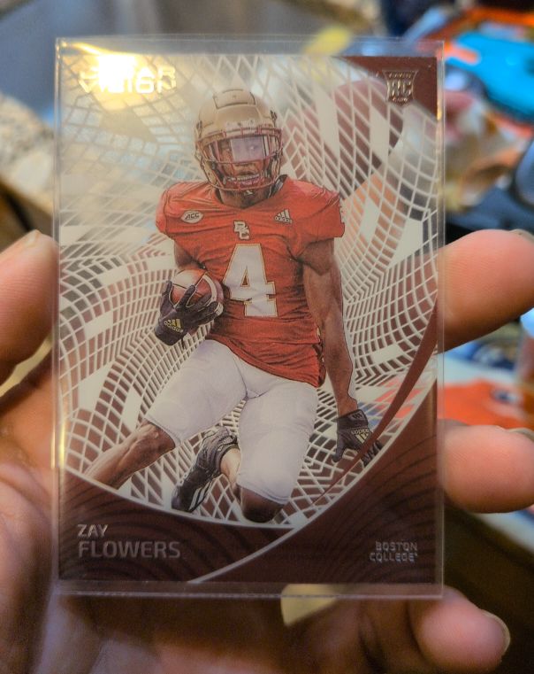 2023 Panini Chronicles Draft Picks Clear Vision #8 Zay Flowers — front