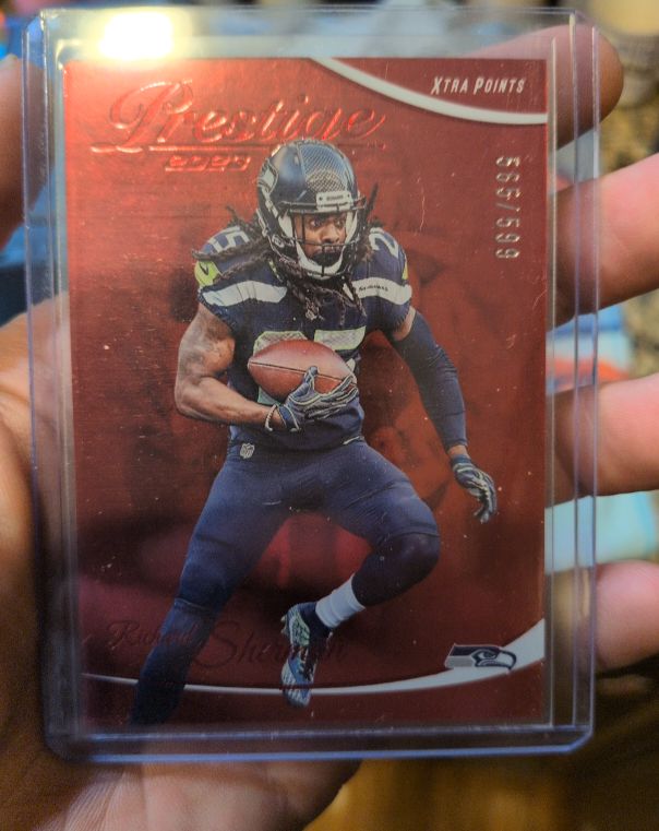 2023 Panini Prestige #268 Richard Sherman Xtra Points Red — front