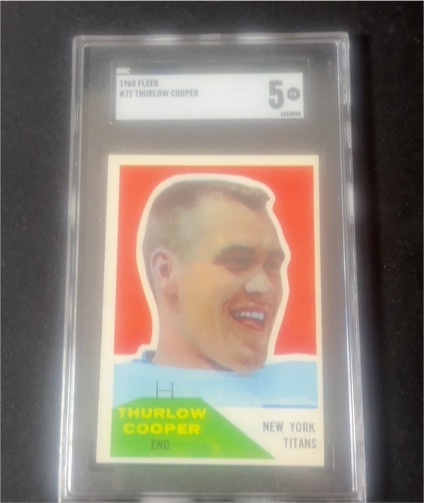 1960 Fleer #72 Thurlow Cooper — front