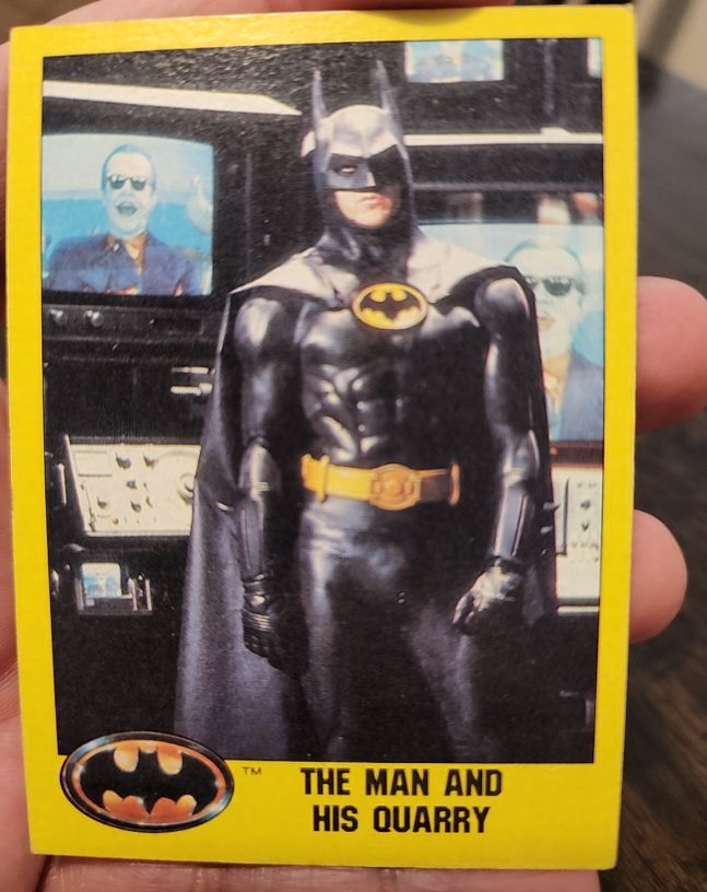 1989 Topps Batman #134 The Man and His Quarry — front
