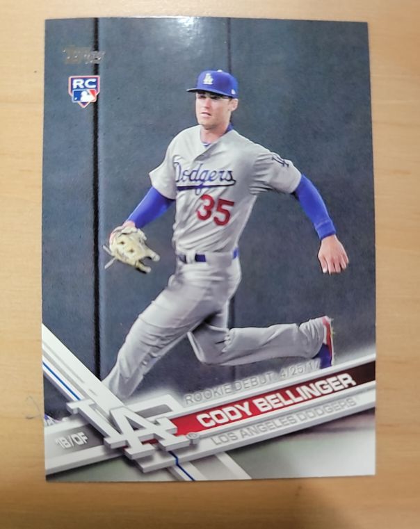2017 Topps Update #US214 Cody Bellinger Rookie Debut — front