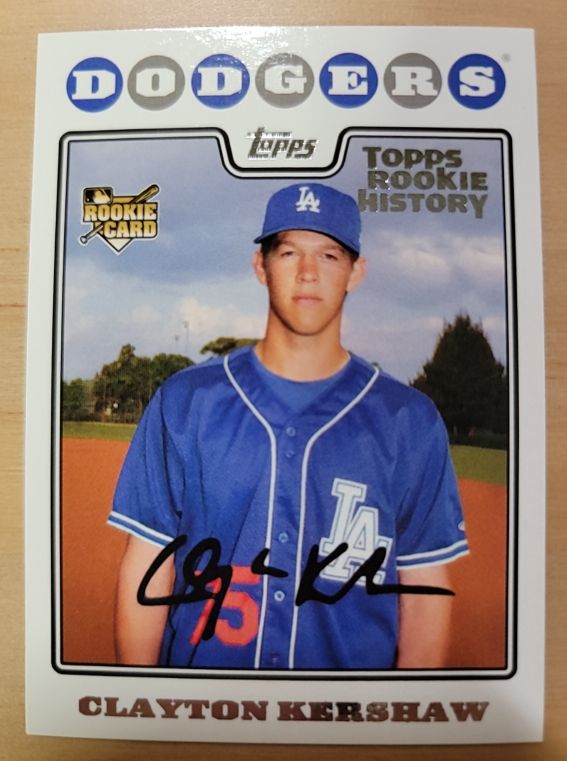 2008 Topps Update #UH240 Clayton Kershaw Rookie Card — front