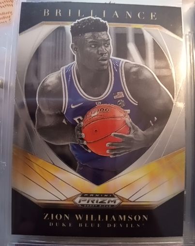 2021-22 Panini Prizm Draft Picks Brilliance #20 Zion Williamson — front