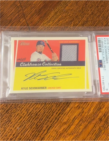 2016 Topps Heritage Clubhouse Collection #CCAR-KS Kyle Schwarber — front