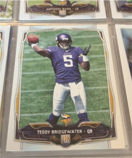 2014 Topps #367 Teddy Bridgewater Rookie — front