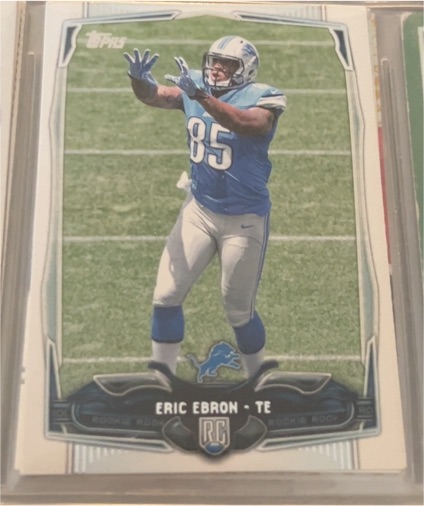 2014 Topps #340 Eric Ebron Rookie Card — front