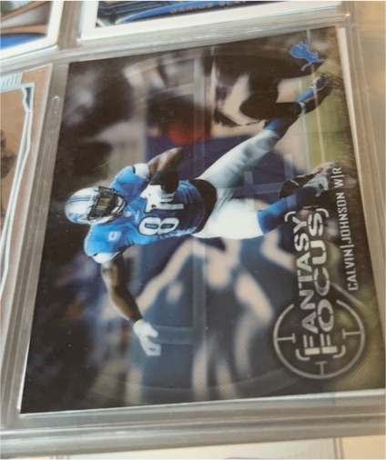 2014 Topps Chrome Fantasy Focus #FF-CJ Calvin Johnson — front