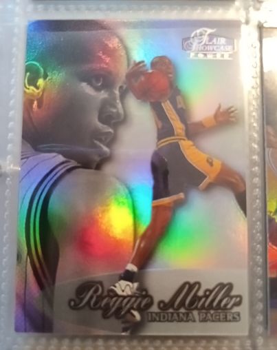 1997 Fleer Flair Showcase #3 Reggie Miller — front