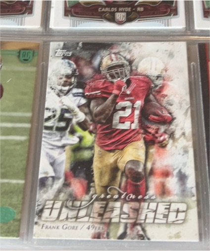 2014 Topps Greatness Unleashed #GU-FG Frank Gore — front
