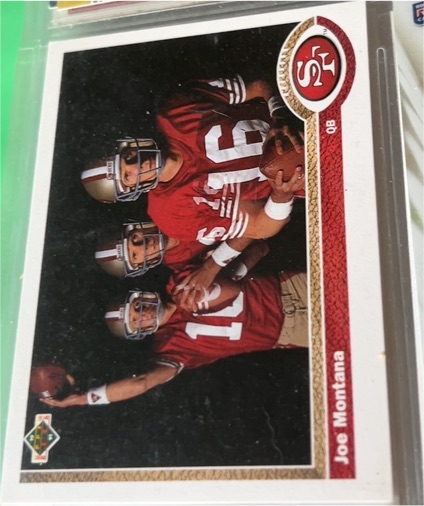 1991 Upper Deck #54 Joe Montana San Francisco 49ers — front