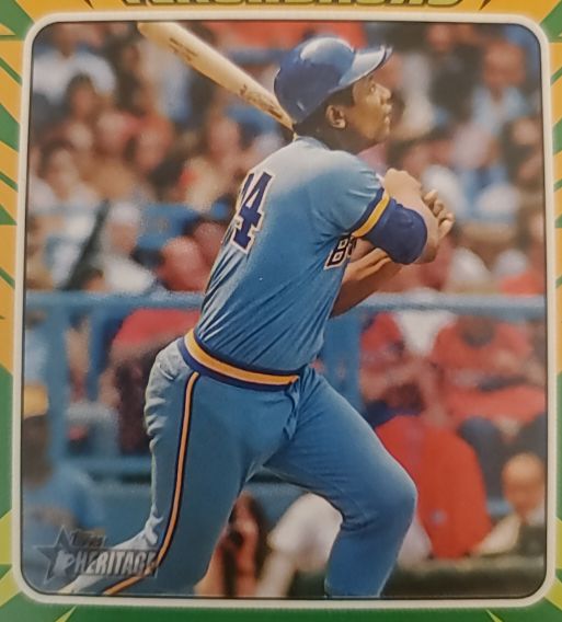 2024 Topps Heritage Baseball Flashbacks #BF-1 Hank Aaron — front