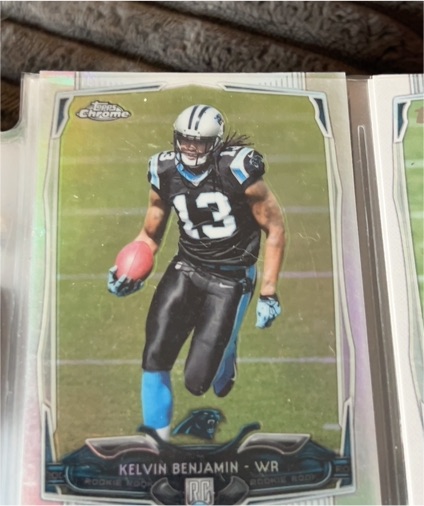 2014 Topps Chrome #124 Kelvin Benjamin Rookie — front