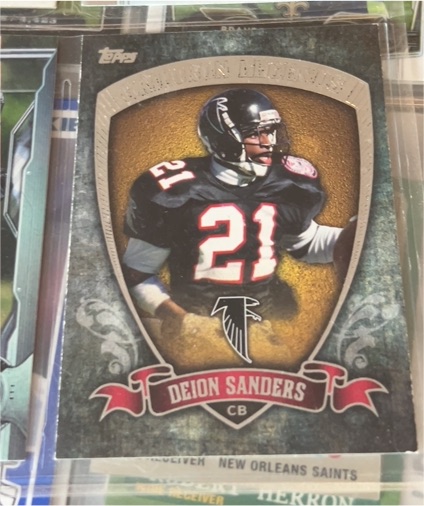 2013 Topps Gridiron Legends #GL-DS Deion Sanders Atlanta Falcons — front