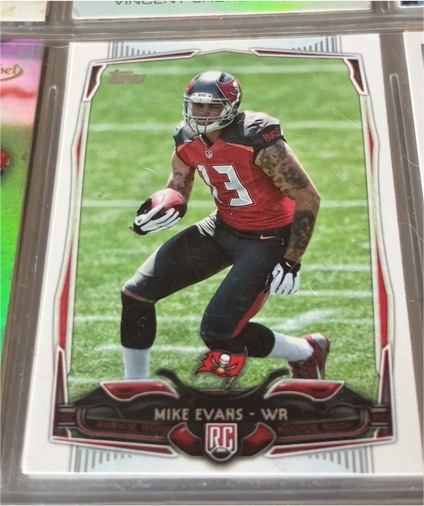 2014 Topps #387 Mike Evans — front