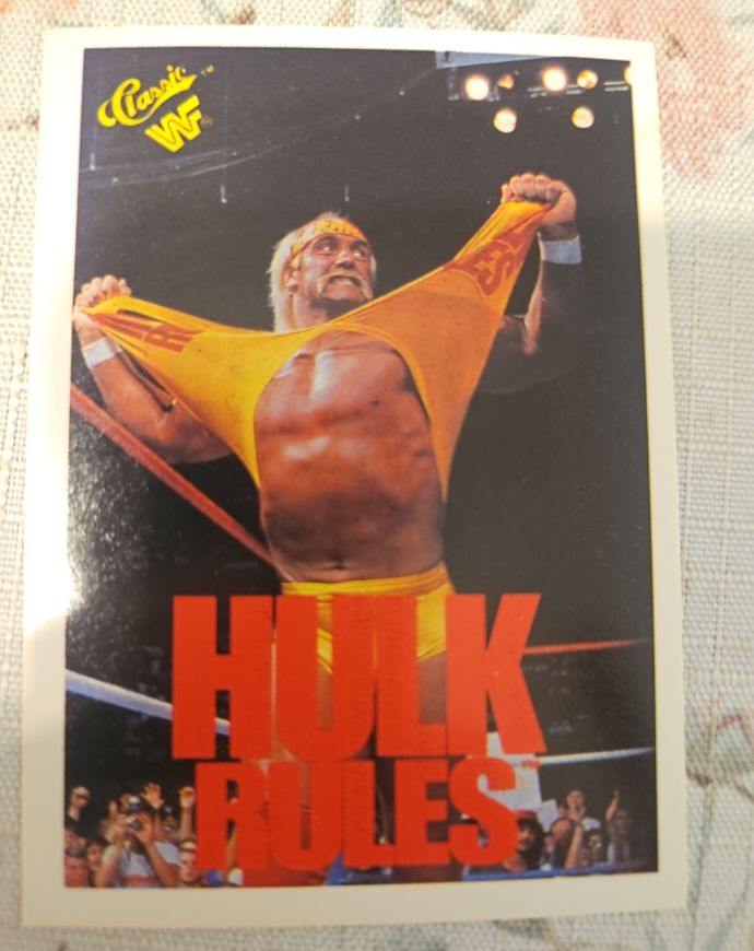 1990 Classic WWF #129 Hulk Hogan Hulk Rules — front