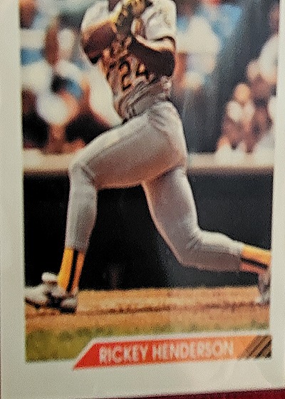 1990 Fleer #24 Rickey Henderson — front