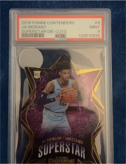 2019 Panini Contenders #9 Ja Morant Superstar Die-Cuts — front