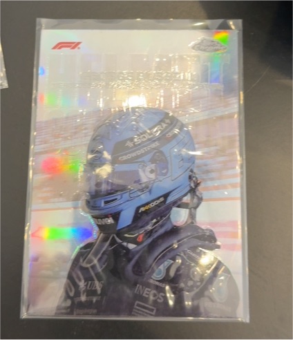 2024 Topps Chrome Formula 1 Helmet Collection #HC-5 George Russell — front