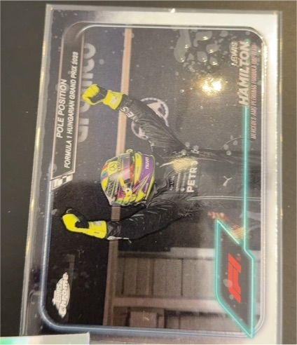 2024 Topps Chrome Formula 1 #158 Lewis Hamilton Pole Position — front