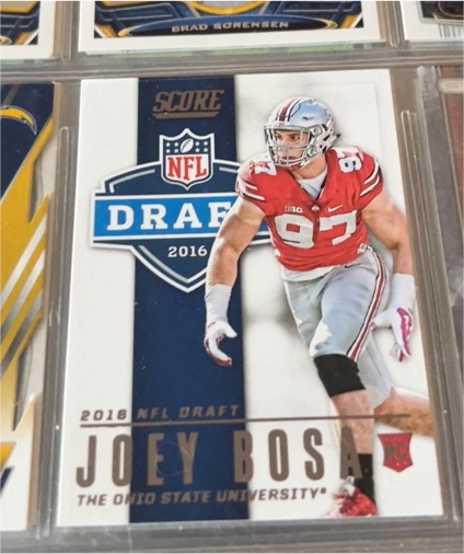 2016 Panini Score NFL Draft #9 Joey Bosa — front