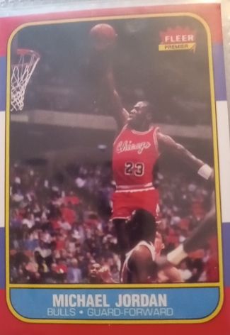 1986 Fleer #57 Michael Jordan — front