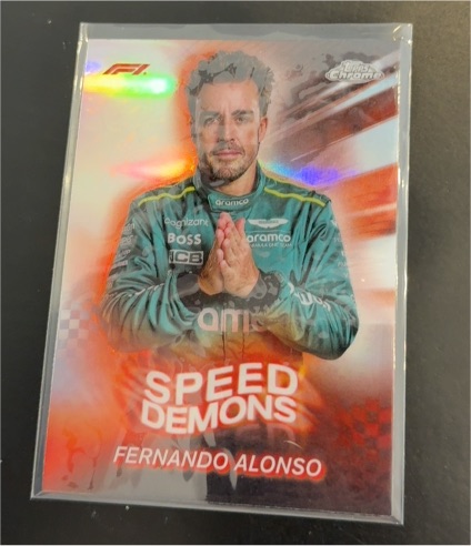 2024 Topps Chrome F1 #SD-11 Fernando Alonso Speed Demons — front
