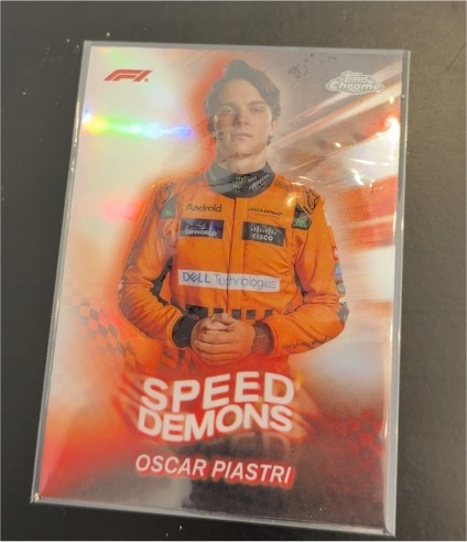 2024 Topps Chrome Formula 1 #SD-8 Oscar Piastri Speed Demons — front
