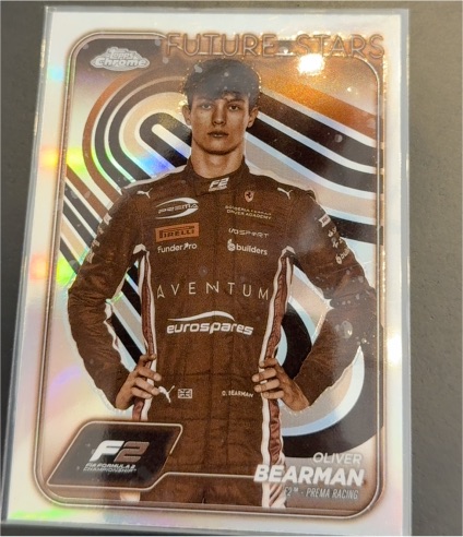 2024 Topps Chrome Formula 1 #21 Oliver Bearman Future Stars — front
