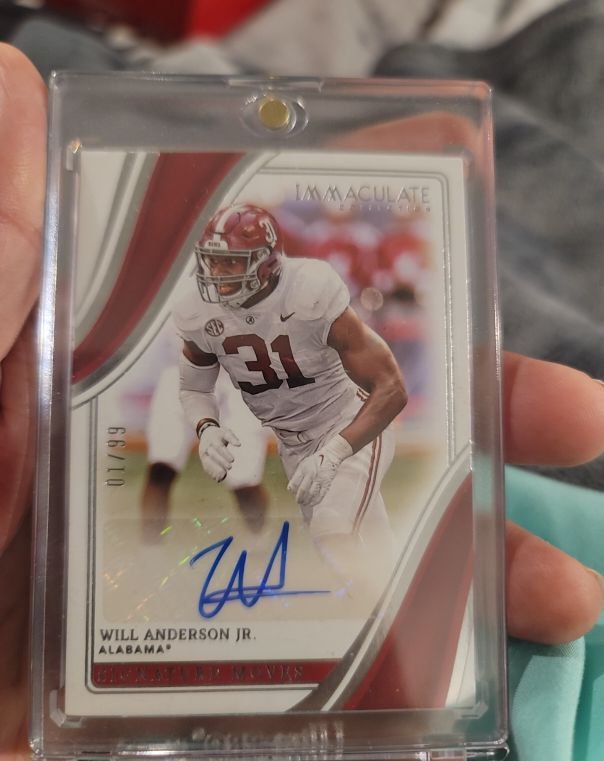2023 Panini Immaculate Collection Signature Moves #31 Will Anderson Jr. — front