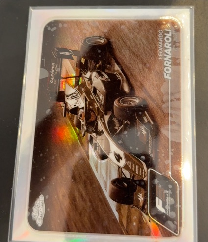 2024 Topps Chrome Formula 1 F3 Trident #118 Leonardo Fornaroli Sepia Refractor — front