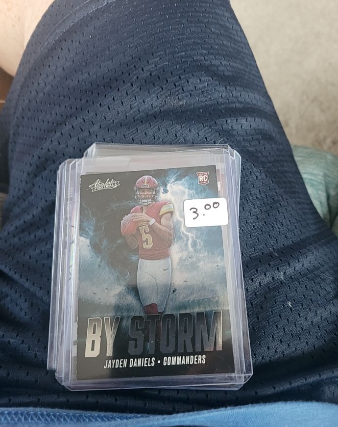 2024 Panini Absolute - By Storm #BS-JDS Jayden Daniels (RC) — front