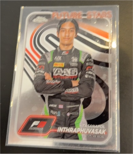 2024 Topps Chrome Formula 1 F3 Drivers #67 Tasanapol Inthraphuvasak — front