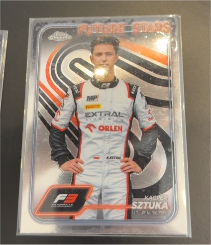 2024 Topps Chrome Formula 1 #50 Kacper Sztuka Future Stars — front