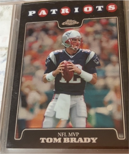2008 Topps Chrome #TC163 Tom Brady NFL MVP — front