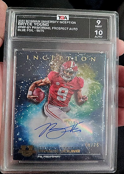 2022 Bowman University Inception #PMP-BY Bryce Young — front
