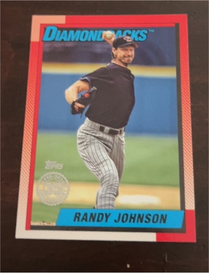 2025 Topps #90B2-50 Randy Johnson 1990 Topps Baseball 35th Anniversary — front