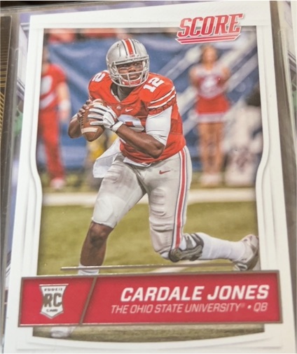 2016 Score #336 Cardale Jones RC — front
