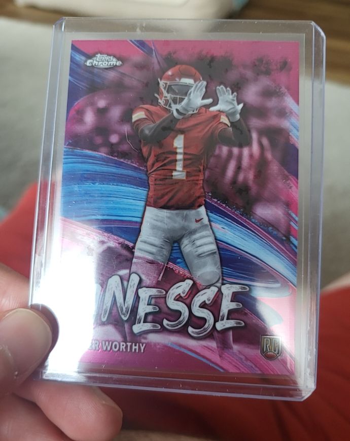 2024 Topps Chrome #F-7 Xavier Worthy Finesse RC — front