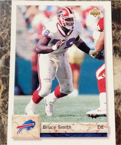 1992 Upper Deck #586 Bruce Smith — front