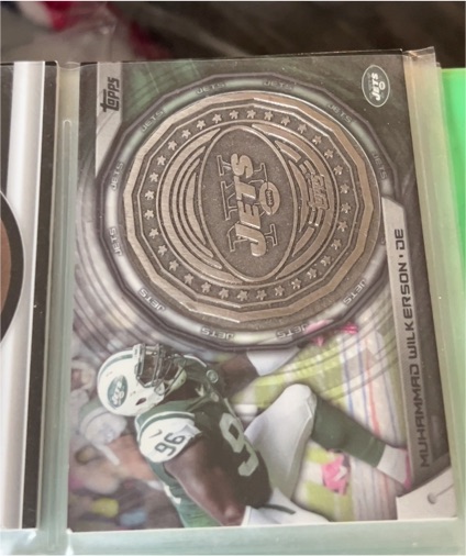 2014 Topps NFL Kickoff Coin Card #NFLKC-MW Muhammad Wilkerson — front
