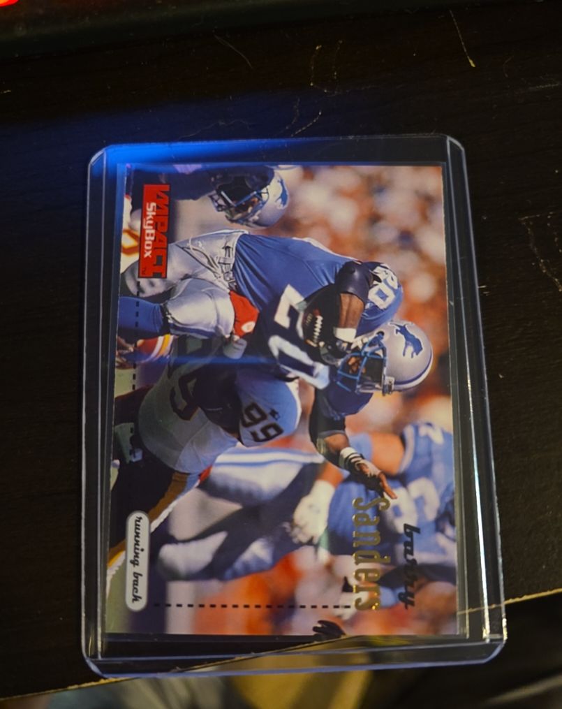 1996 SkyBox Impact #48 Barry Sanders — front