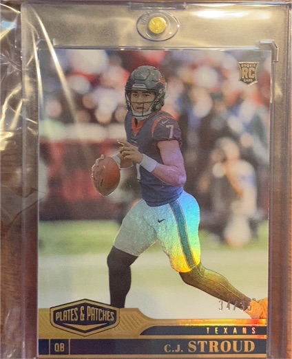 2023 Panini Plates & Patches #163 C.J. Stroud Rookie — front