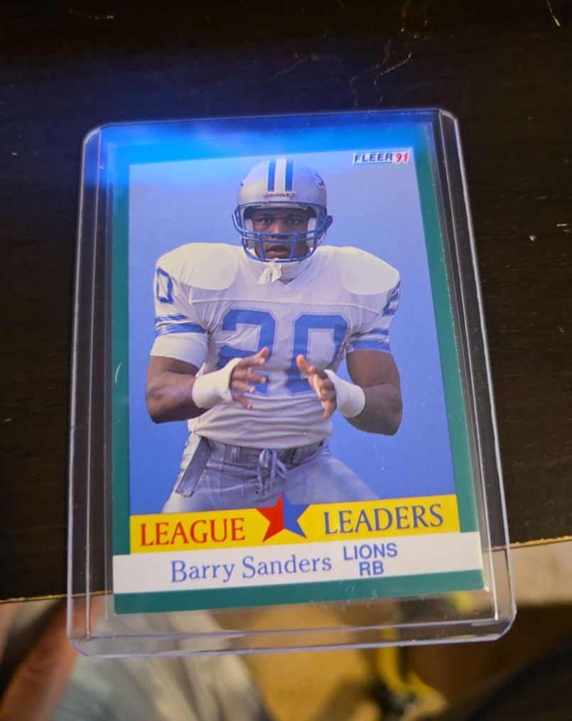 1991 Fleer #415 Barry Sanders — front