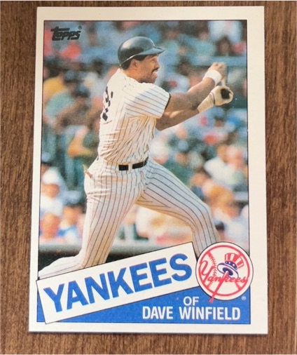 1985 Topps #180 Dave Winfield — front