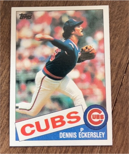 1985 Topps #163 Dennis Eckersley — front