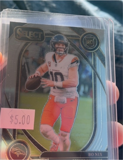 2024 Panini Select #221 Bo Nix Rookie Club Level Broncos — front