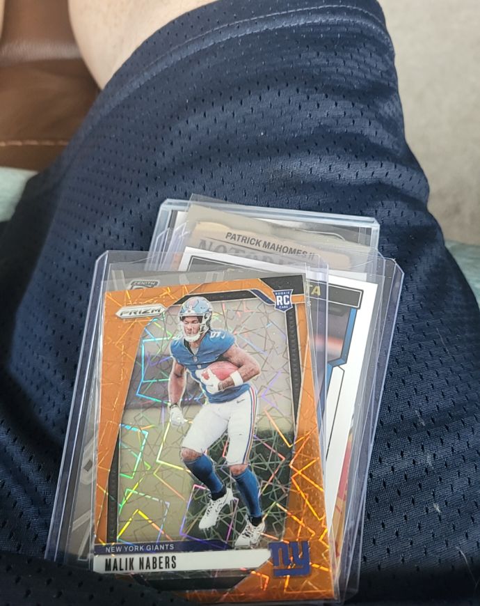 2024 Panini Prizm Orange Lazer Prizm #RC Malik Nabers — front