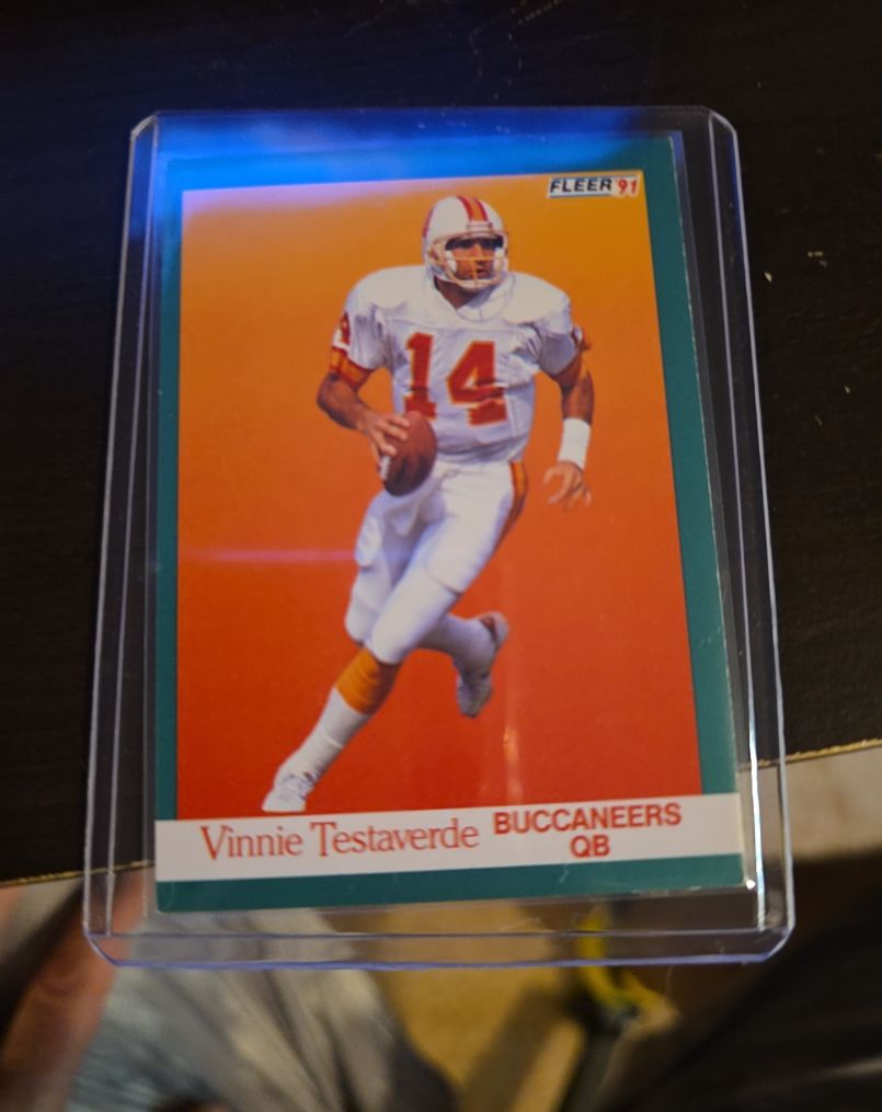 1991 Fleer #380 Vinnie Testaverde — front