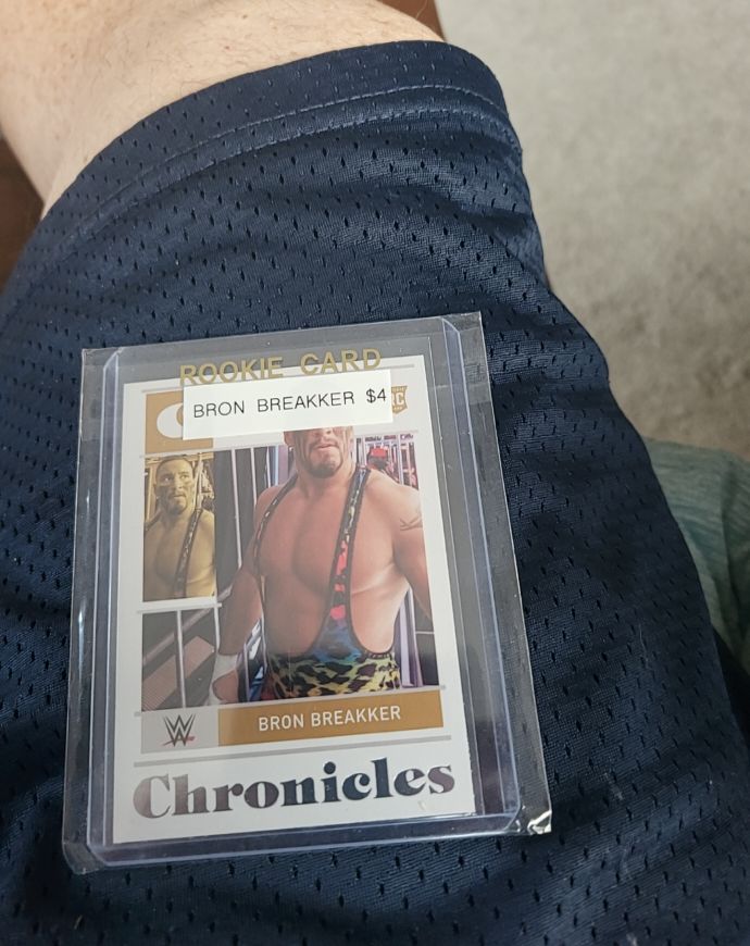 2022 Panini Chronicles WWE #9 Bron Breakker Rookie Card — front