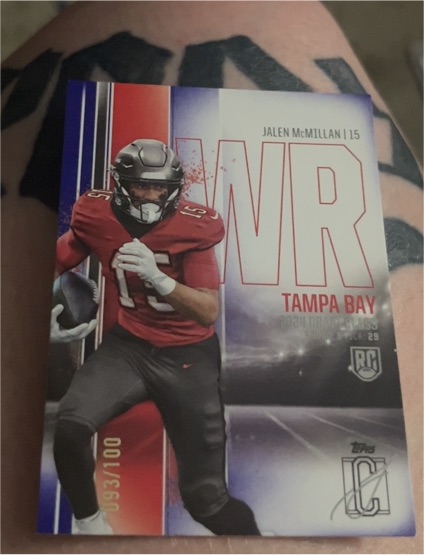 2024 Topps Signature Class #183 Jalen McMillan — front